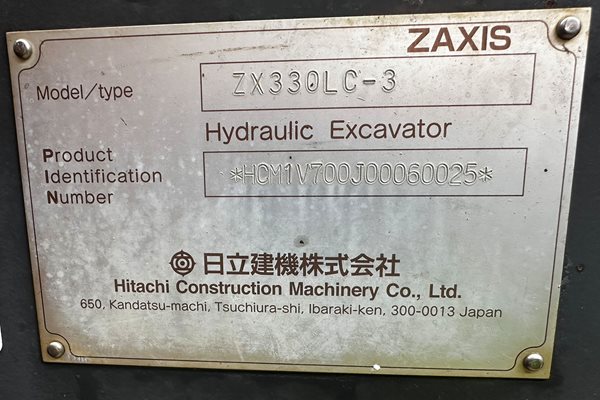 EX196 - Hitachi ZX330LC-3 For Sale image 17