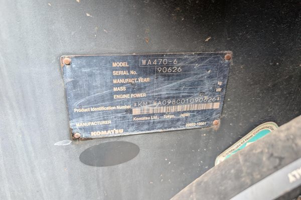 L124 - Komatsu WA470-6A image 9