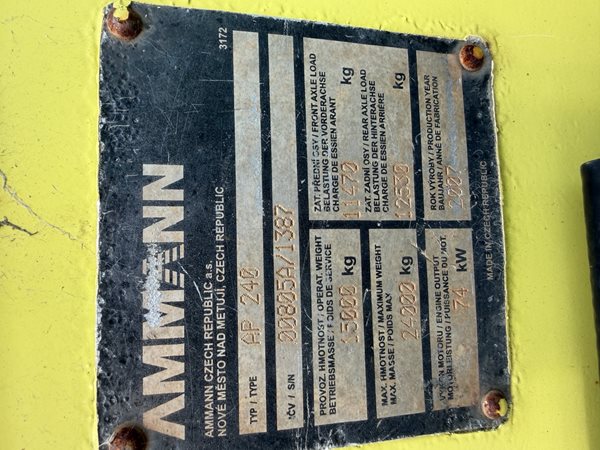M038 - Ammann AP240 for Sale image 3